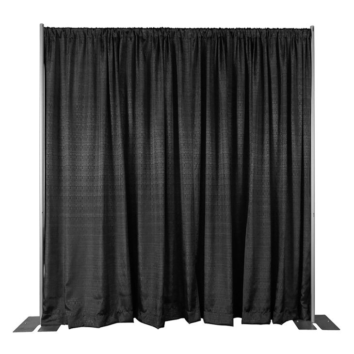 Backdrop 8' Height | Pipe & Drape - Black - 6'-10' Wide - 8' Tall ...